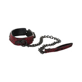 Scandal Collar with Leash - Red
